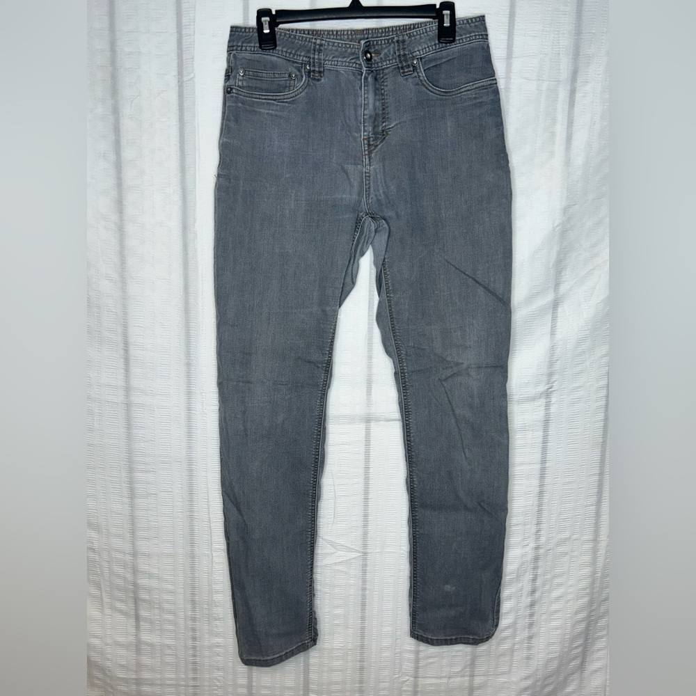 Prana Bridger Slim-Fit Jeans Mens Size 30x30 Gray Denim Stretch Organic Cotton